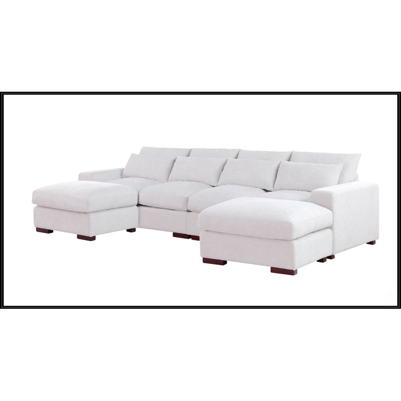 Canapé modulaire avec 2 repose-pieds Tatman