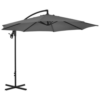 Parasol en porte-à-faux 118,11 po x 118,11 po