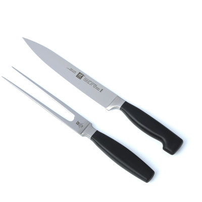 ZWILLING Twin Four Star 2-Piece Carving Knife & Fork Set