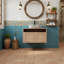 Meuble-lavabo de salle de bain avec lavabo en céramique