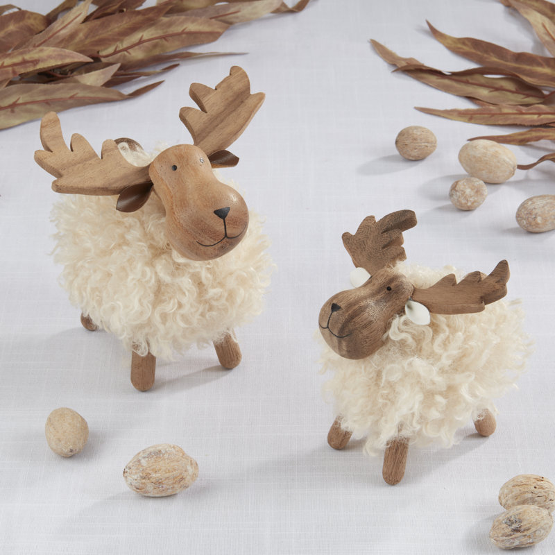 Figurine orignal rustique debout, H 4 po x l 6 po x P 7 po