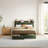 Queen Bed Frame, Dark Green