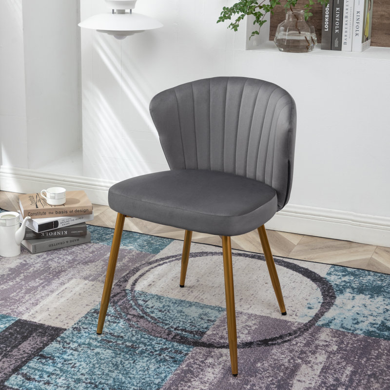 Rawl Upholstered Accent Chair, Gray Polyester