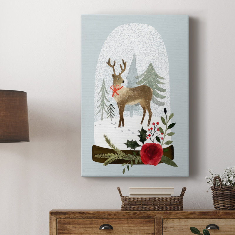Snow Globe Village III - galerie Cavas sur mesure, H 36 po x l 24 po