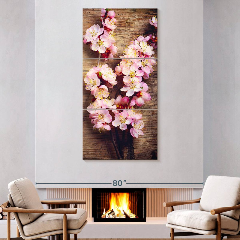 Spring Blossoms, 80" H x 39" W