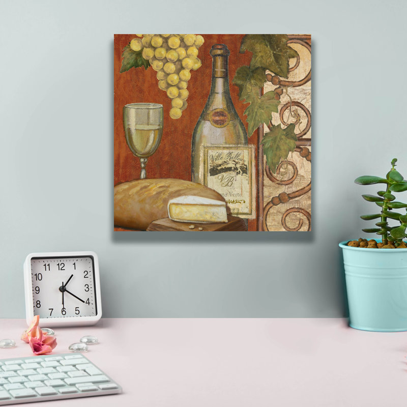 «Wine And Cheese Tustation 2» par Art Licensing Studio, art mural sur toile