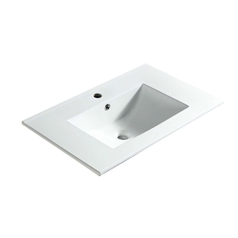 Bathroom Vanity Top 30" Only, White Basin,Ceramic