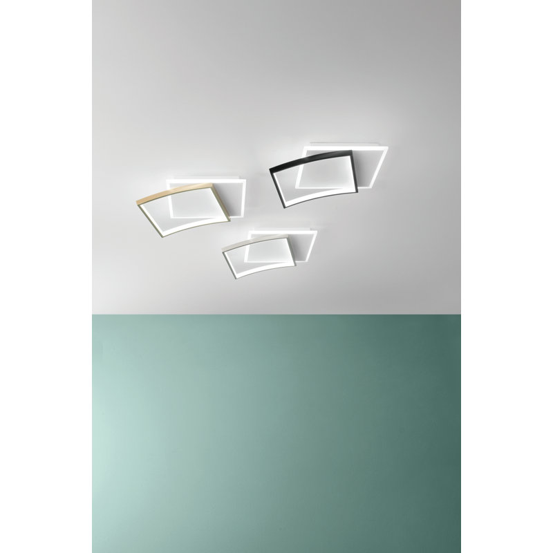 Asraf LED Flush Mounted Sconce, Nickel
