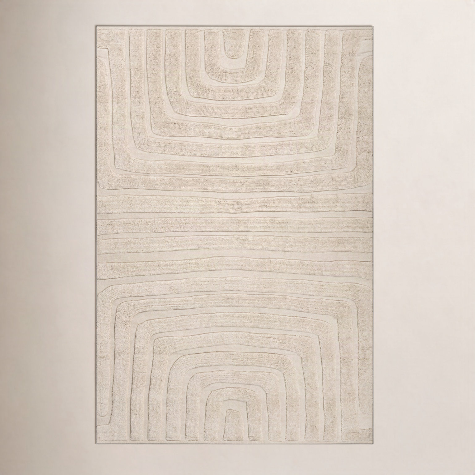 Ais Bohemian Hand-Tufted Abstract Rug, Rectangle 6' x 9'