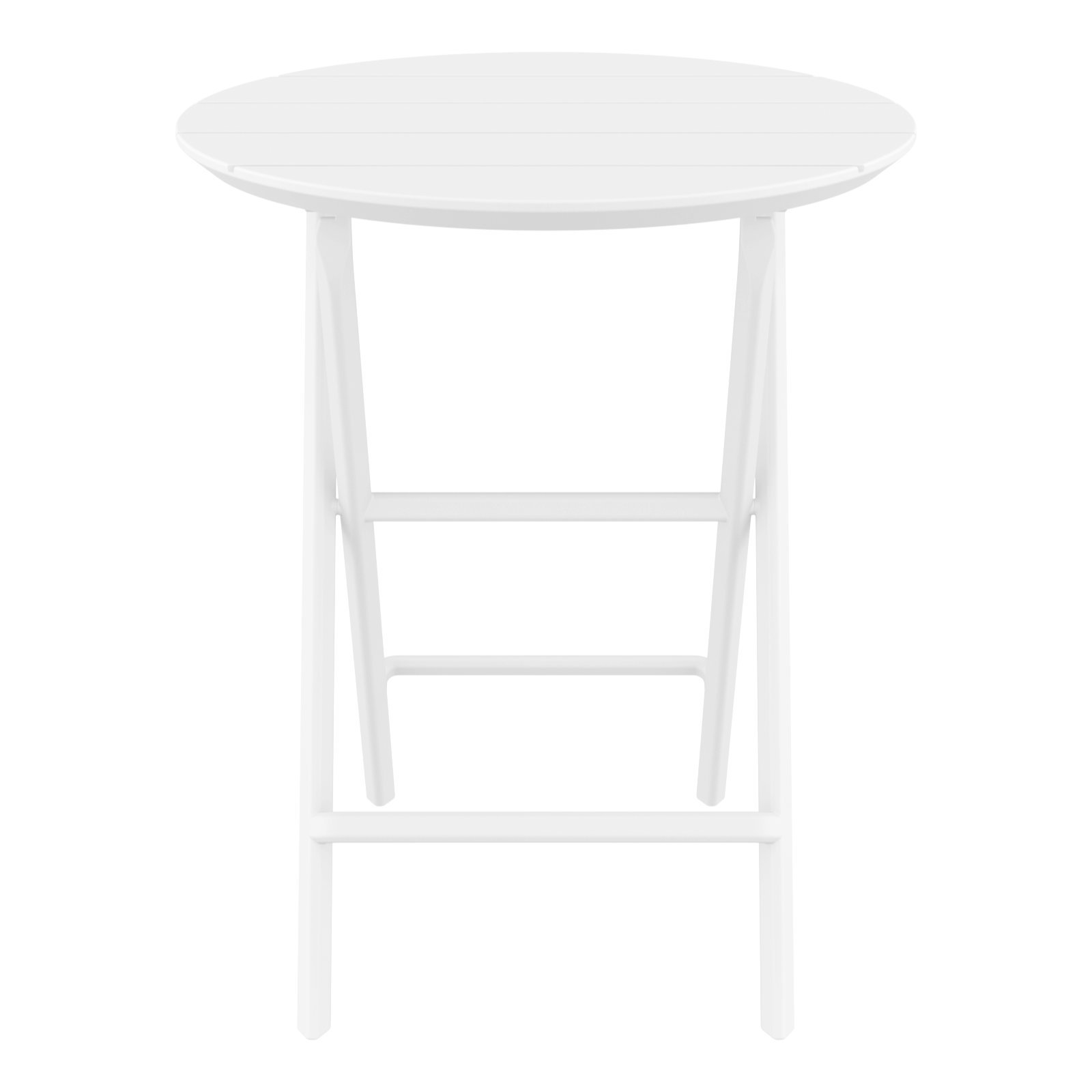 Helen Round Folding Bistro Table, White