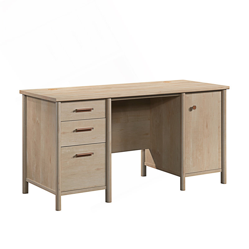 Bureau d'ordinateur avec rangement multiple