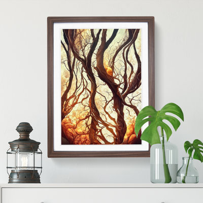 Abstract Autumn Tree No.2 - Framed Print