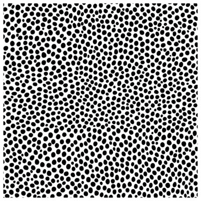 Black White Dotted Pattern Bath Mat