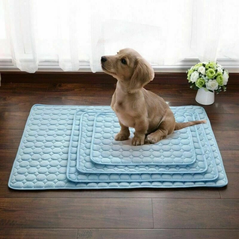 Tapis de refroidissement pour animaux de compagnie, Bleu, H 1 po x l 39 po x P 27 po