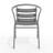 Siyam Modern Aluminum Slat Back Stacking Patio Chair-322646184