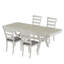 Ensemble de table de salle à manger extensible pour 4 personnes, ensemble de table de salle à manger extensible en bois massif 5 pièces, grandes tables et chaises de cuisine rectangulaires pour la salle à manger, la cuisine