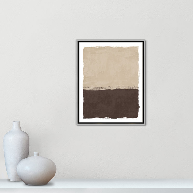 «Brownie Sundae II» par Natalie Carpentieri, Flottant argenté, 17.5' W x 21.5' H