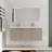 48" Wall Mounted Double Bathroom Vanity with Resin Top-1755773521