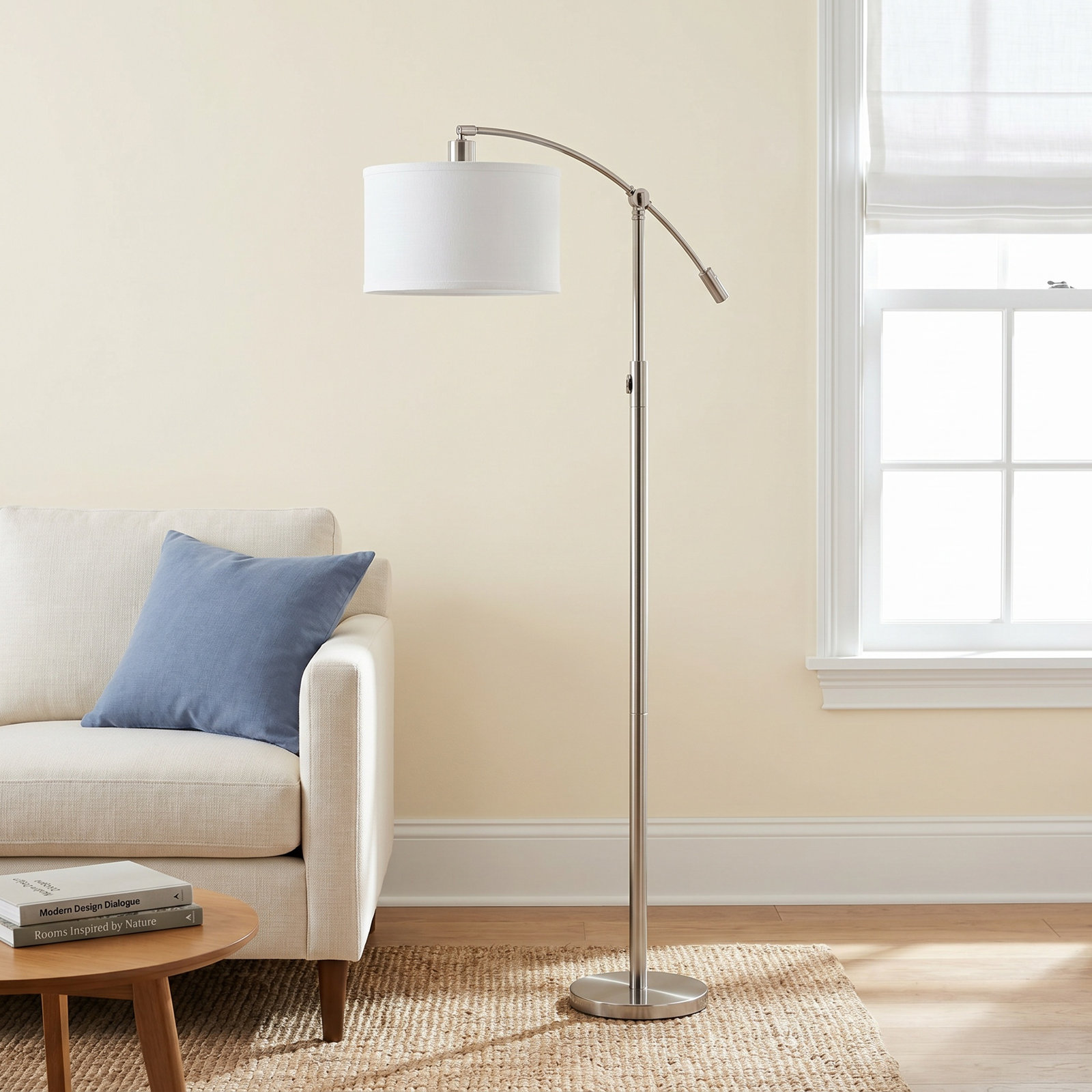 Dehaven 65'' Floor Lamp, Brushed Nickel