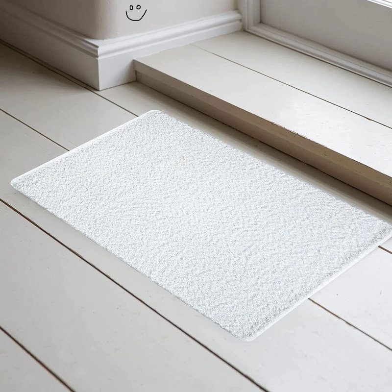 Solid Colour Shag Area Rug, Rectangle 60 x 110cm