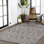 Tapis d'intérieur / extérieur gris foncé / ivoire Citta-933433631