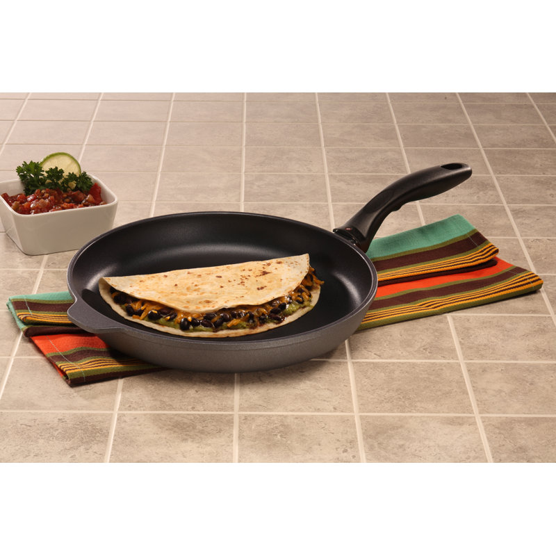 Try Me Non Stick Aluminum Frying Pan, 11" W, Gray