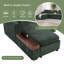 Canapé modulaire en L en chenille avec compartiment de rangement en bois et coussins décoratifs-2141509985