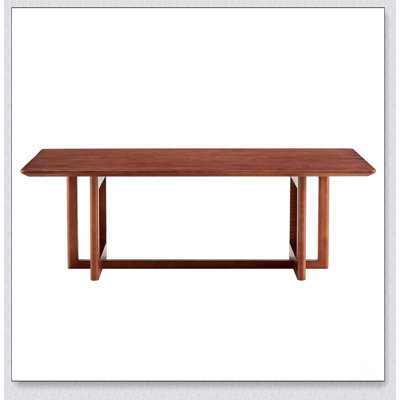 Table basse rectangulaire en bois massif imitation rotin de style chinois pour petits salons familiaux
