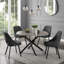 Gundolf Round Metal Base Dining Table-880138335