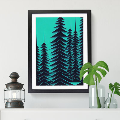 Pine Tree Abstract - Framed Print