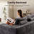 Nathasa 2 - Piece No Assembly Required Upholstery Boneless Sofa, Free Combination Compression Sectional, Cloud-like Couch with Ottoman-1745098338-1745098345