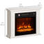 Foyer électrique 26 po, insert de cheminée 1400 W, blanc-1425248905