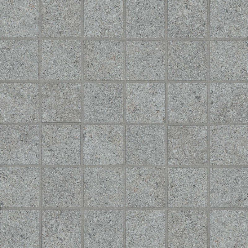 Stone Valley 2 in. x 2 in. Grid Glazed Porcelain Tile, Ash