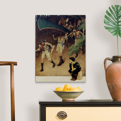 Hommes sur toile, art mural