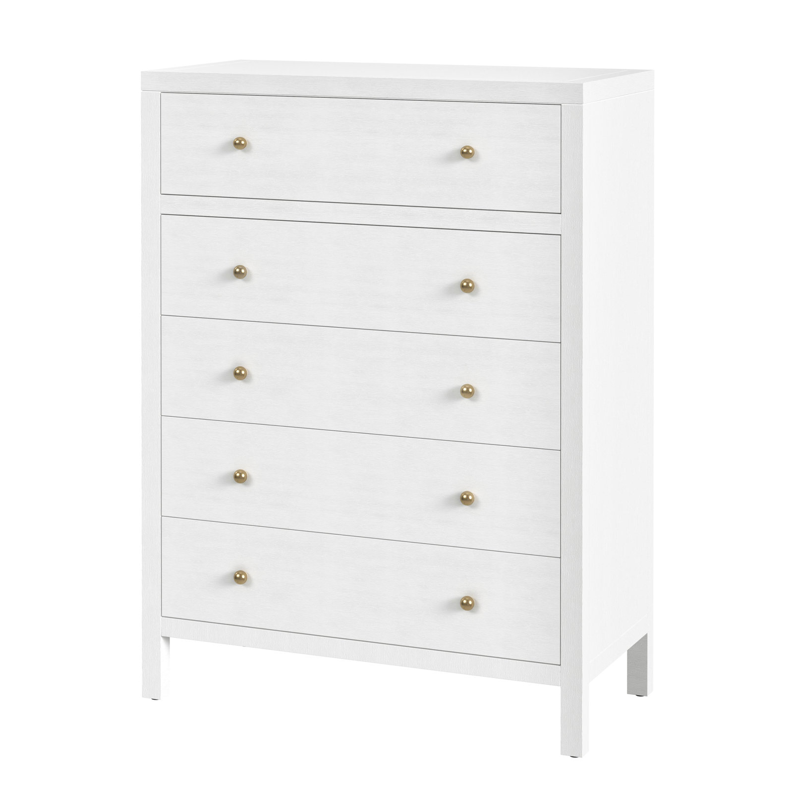 Celine 36" Acacia Dresser, Textured White