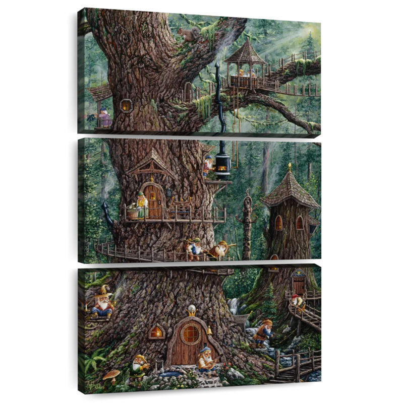 Kelan Gnomes Sweet Home, 74" H x 48" W