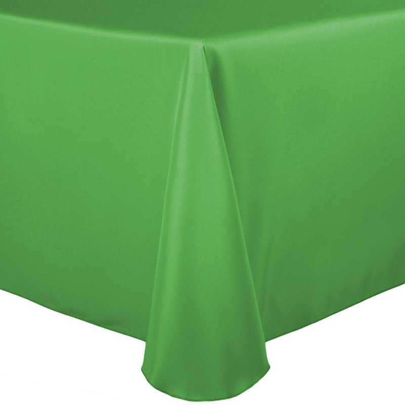 Solid Color Round Tablecloth, 120" x 72", Kelly, 10