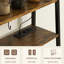 Tablette rustique pour bouteilles de vin brun