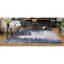 Tapis gris anthracite / gris tissé à la main 4 pi x 6 pi-107085045