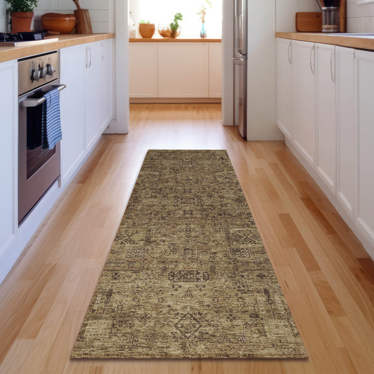 Premium Machine Washable Cerrito AMF611 Mocha Rug