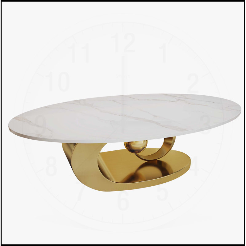 Table basse Modern, Doré