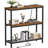 Console Table With 3 Tier Shelves And Power Outlets - E...