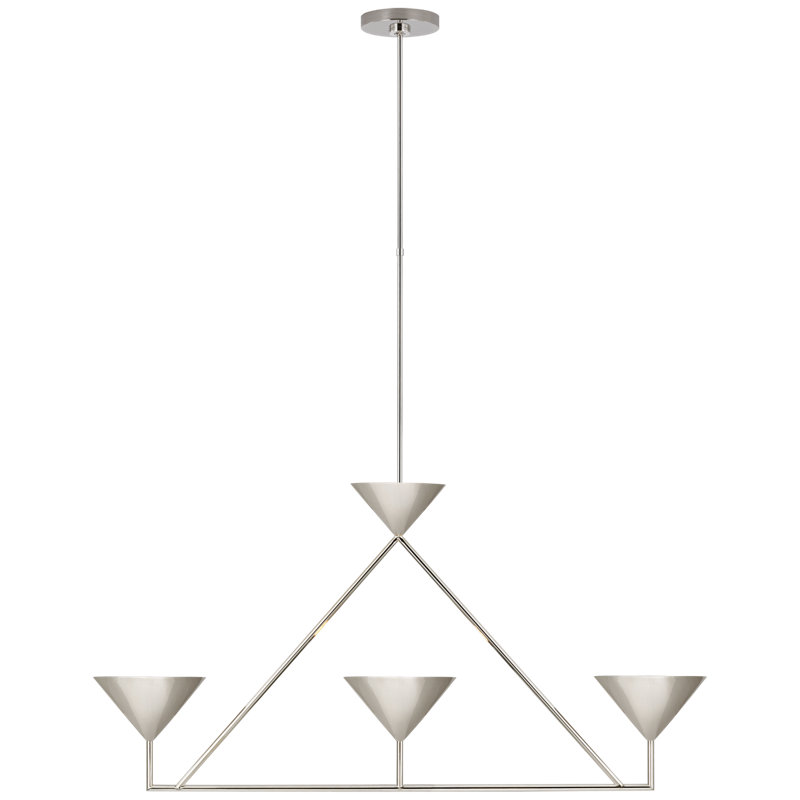 Orsay 3 - Light Chandelier, Polished Nickel
