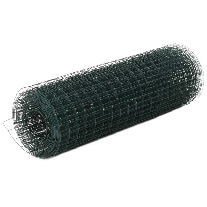 50.038cm H x 393.7cm W Plastic Wire/Mesh Fence, Green