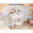 Bear-Shaped Kids Vanity Table & Chair Set, Lighted Mirror, Wooden Princess Makeup Desk, White-1489066262
