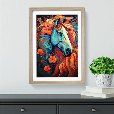 Horse Line No.2 - Framed Print