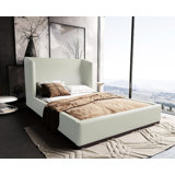 Bali Vegan Leather Wingback Bed