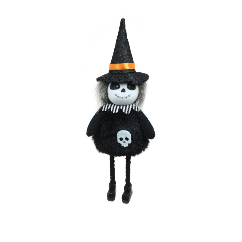 Squelette noir suspendu (paquet de 8)