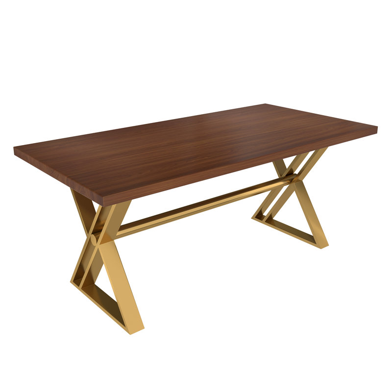 Metal Base Dining Table