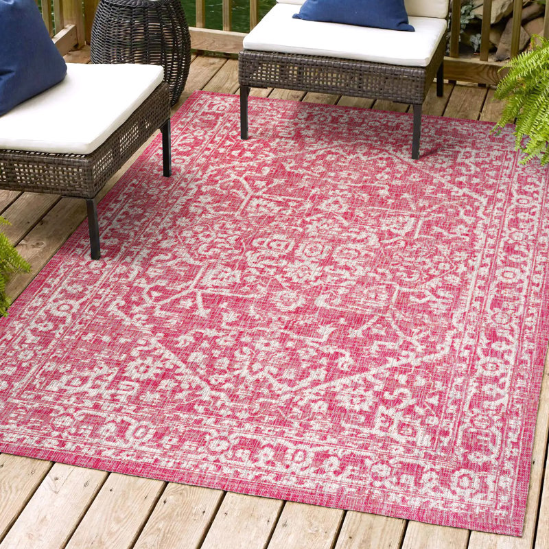 Tapis d'intérieur / d'extérieur Massimo Bohemian Medallion, Rectangle 5 pi 3 po x 7 pi 7 po